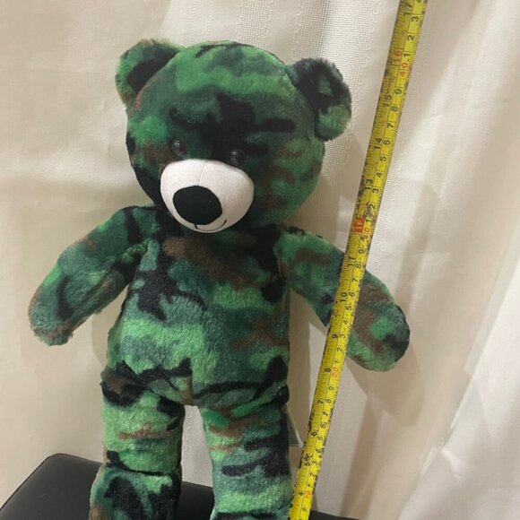 TEDDY BEAR CAMOFLOUGE  MILITARY ARMY CAMOBEAR OLIVE GREEN HUNTER VALENTINES GIFT - Picture 5 of 11